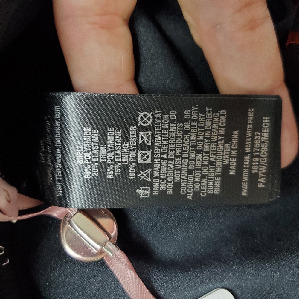 Ted Baker NWT mesh panel one piece swimsuit - Picture 8 of 10